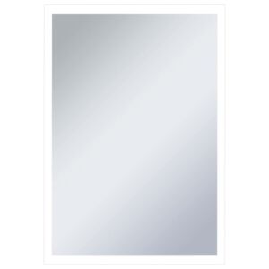 vidaXL Sieninis vonios kambario veidrodis su LED, 60x80cm