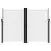 vidaXL I&scaron;traukiama &scaron;oninė pertvara, baltos spalvos, 180x1000cm