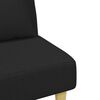vidaXL Dvivietė sofa-lova su pagalvėmis ir pakoja, juoda, audinys