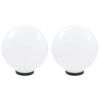 vidaXL LED lempos, rutulio formos, 2vnt., sferinės, 30cm, PMMA