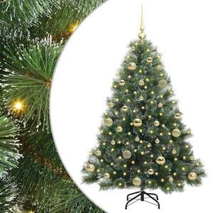 vidaXL Dirbtinė Kalėdų eglutė Žalia 120 cm PE ir PVC