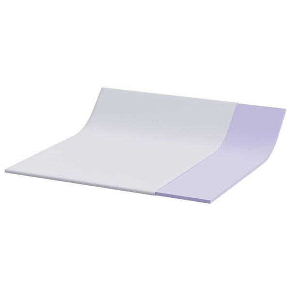 vidaXL Čiužinio papildymas Balta 200 x 200 cm Žakardo audinys