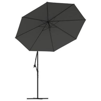 vidaXL Pakaitinis audinys gembiniam skėčiui, antracito spalvos, 300cm
