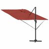vidaXL Roma Parasol Raudona 286 x 285 x 265 cm