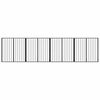 vidaXL &Scaron;unų vartai 4 pcs Juodas 100 x 100 cm Cinkuota plienas