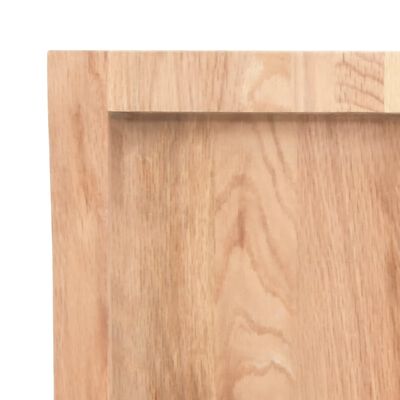 vidaXL Stalviršis, šviesiai rudas, 100x60x(2-6) cm, medienos masyvas