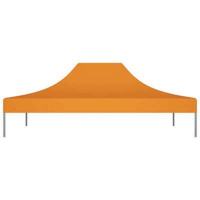 vidaXL Proginės palapinės stogas, oranžinės spalvos, 4x3m, 270 g/m²