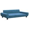 vidaXL Vaiki&scaron;ka sofa, mėlynos spalvos, 100x54x33cm, aksomas