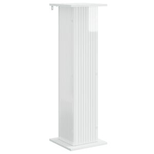 vidaXL Augalų stovas Itin blizgi balta 30,5 x 30 x 100,5 cm