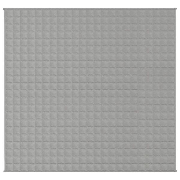 vidaXL Sunki antklodė, pilkos spalvos, 220x240cm, audinys, 15kg