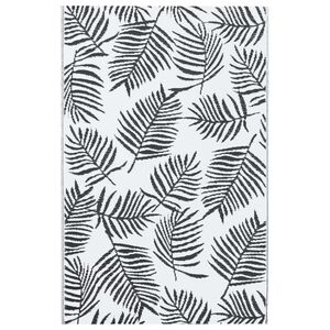 vidaXL Lauko kilimas, ARAKIL baltos ir juodos spalvos, 160x230cm, PP
