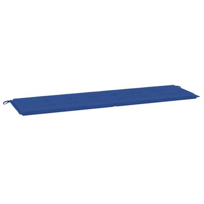 vidaXL Sodo suoliuko pagalvėlė, karališka mėlyna, 180x50x3cm, audinys