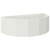 vidaXL Lovelis Balta 120 x 60 x 35 cm Plienas