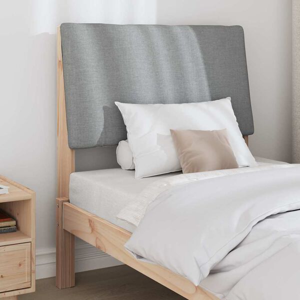 vidaXL Apmušta lovos galvūgalis Šviesiai pilka 80 cm