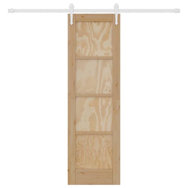 vidaXL Slankios durys ORKDAL Ruda 61 x 198,5 cm Kietos pu&scaron;ies mediena