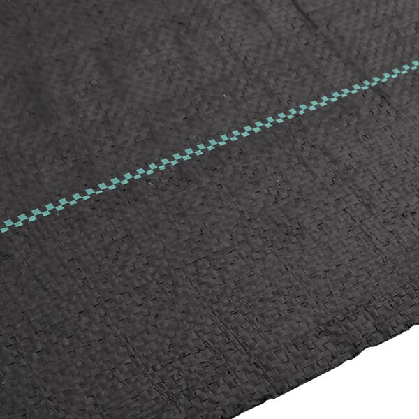 vidaXL Membrana nuo piktžolių, juodos spalvos, 1x200m, PP