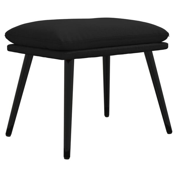 vidaXL Pakoja, juodos spalvos, 45x30x35cm, mikropluo&scaron;to audinys