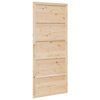 vidaXL Tvarto durys 90 x 2,5 x 208 cm Pu&scaron;ies medienos masyvas Natūrali