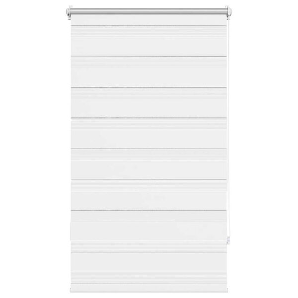 vidaXL Zebra žaliuzė, 90,9x150 cm, audinys, plotis 86,7 cm, baltos spalvos