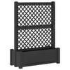 vidaXL Didelis vazonas su treliu Antracito 99,5 x 43 x 133,5 PP