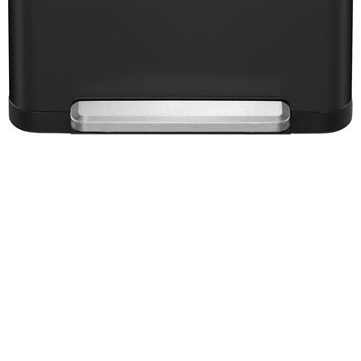 EKO Šiukšliadėžė su pedalu X-Cube, juodos spalvos, 2x20l