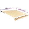 vidaXL Markizės uždangalas, oranžinė ir balta, 4,5x3m