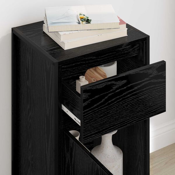 vidaXL Kabalas Juodas ąžuolas 81 x 36 x 150.5 cm Apdirbta mediena