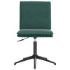 VidaXL Valgomojo kėdės, 2vnt., tamsiai žalios spalvos, aksomas