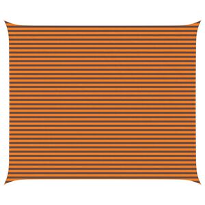 vidaXL Saulės burė Oranžinė ir ruda 6 x 5 m 100% poliesteris Oksfordas