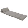 vidaXL Sulankstomas čiužinukas-kėdė, &scaron;viesiai pilkas, mikropluo&scaron;tas