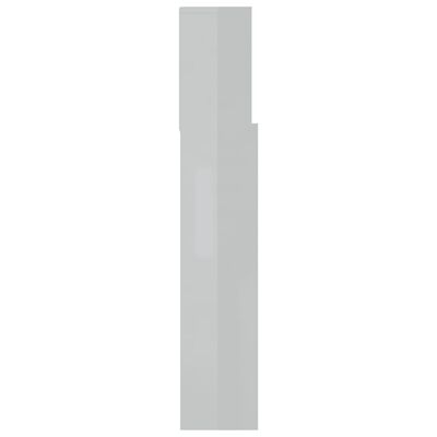 vidaXL Galvūgalis-spintelė, baltos spalvos, 120x19x103,5cm, blizgus