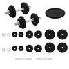 vidaXL Svarmenų su svoriais rinkinys, 40kg, ketus/chromuotas plienas