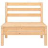 vidaXL Vidurinė sodo sofos dalis, pušies medienos masyvas