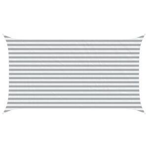 vidaXL Saulės burė &Scaron;viesiai pilka ir balta. 4,5 x 2,5 m