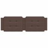 vidaXL Galvūgalio pagalvėlė, Zadar, rudos spalvos, 160cm, dirbtinė oda