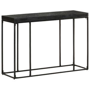 vidaXL Konsolinis staliukas, juodas, 110x35x76cm, akacija ir mango