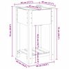 vidaXL Sodo vazonas Smėlio 45 x 45 x 76,5 cm Kietasis pušinis medis