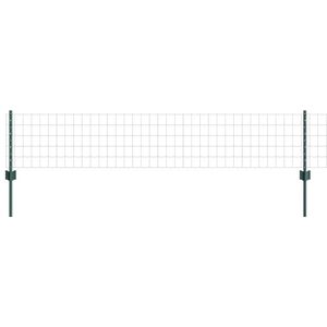vidaXL Euro tvoros su stulpu 10 x 0,4 m PVC dengtas plienas Žalia