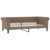 vidaXL Sofa, kapučino spalvos, 100x200 cm, dirbtinė oda