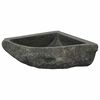 vidaXL Kriauklė Pilka (30-37) x (30-37) x 12 cm Upės Akmuo