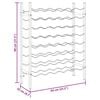 vidaXL Laikiklis vynui 48 buteliams, auksinės spalvos, metalas