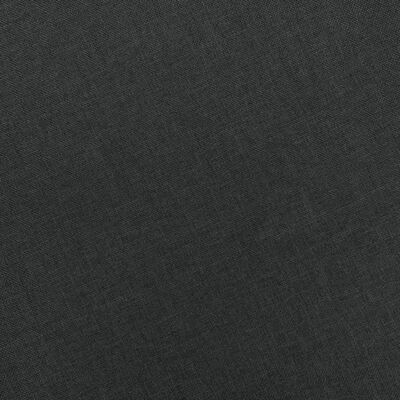 vidaXL Masažinis krėslas su pakoja, tamsiai pilkos spalvos, audinys