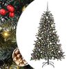 vidaXL Dirbtinė Kalėdų eglutė Žalia 180 cm PVC, plastikas ir plienas