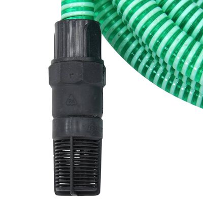 vidaXL Siurbimo žarna su PVC jungtimis, žalios spalvos, 1", 10m, PVC