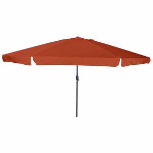 vidaXL Sodo skėtis Terakotos 394 x 394 x 248 cm Poliesteris ir plienas