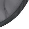 vidaXL Kabantis kiau&scaron;inio formos krėslas, pilkas, ratanas ir plienas