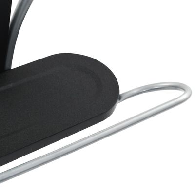 vidaXL Kostiumo kabykla, juodos ir pilkos spalvos, 45x35x107 cm