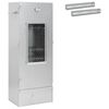 vidaXL Rūkykla 3 vnt. 44,5 x 29 x 110 cm Galvanizuotas plienas