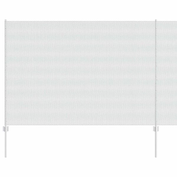 vidaXL Tvora ir stulpas Sidabro 1,6 x 50 m Plienas