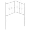 vidaXL Metalinis pakaitinis galvūgalis, baltos spalvos, 75cm